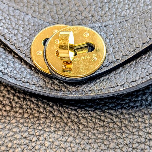 Hermes Black Taurillon Clemence Leather Lindy 26 - Picture 12 of 16